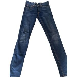 Rag & Bone Blue Mid Rise Ankle Skinny Jeans W1502K520PHO Size 23